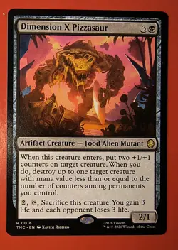 MTG, DIMENSION X PIZZASAUR, RARE, 0016, NM, TMT, REGULAR FINISH - Image 1