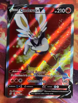 NM Cinderace V 178/192 Rebel Clash Pokemon - Image 1