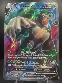 Rillaboom V 175/192 Rebel Clash Pokemon Near Mint - Image 1