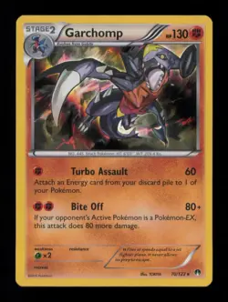 HOLO GARCHOMP RARE HOLO 70/122 LP POKEMON - Image 1