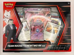 Pokemon TCG Destined Rivals Team Rocket’s Mewtwo Ex Box New & Sealed - Image 1