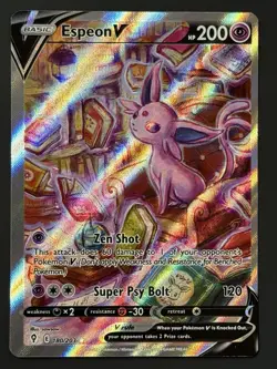 Espeon V 180/203 Evolving Skies Alternate Art Card Pokemon TCG - NM - Image 1