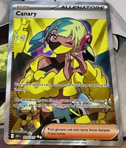 Carta Pokemon Ascesa Eroica ASC ITA: CANARY 257/217 Ultra Rara Full Art - Image 1