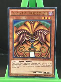 Exodia the Forbidden One YGLD-ENA17-ENA21 Ultra Rare Complete Set Yu-Gi-Oh NM - Image 2