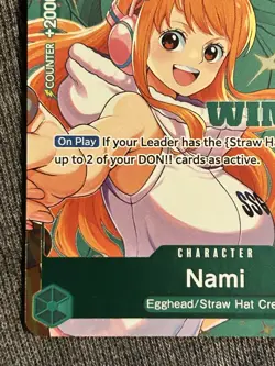 Nami (Winner Pack 2026 Vol. 2) Stamped Exclusive Promo One Piece English NM - Image 3