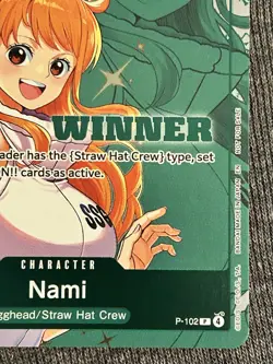Nami (Winner Pack 2026 Vol. 2) Stamped Exclusive Promo One Piece English NM - Image 4