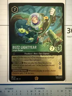 Disney Lorcana Wilds Unknown Legendary Foil Buzz Lightyear Jungle Ranger 91/204 - Image 1