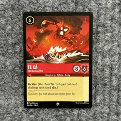 Disney Lorcana The First Chapter Te Ka The Burning One 126/204 Super Rare NM - Image 1