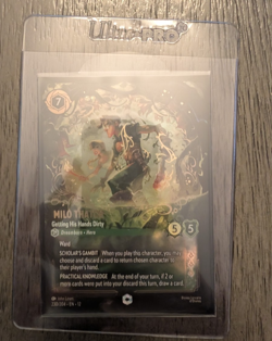 Disney Lorcana Enchanted Milo Thatch Getting His Hands Dirty 230/204 - Image 3