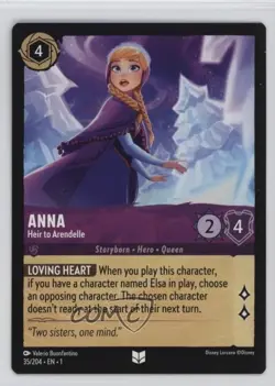 2023 Disney Lorcana The First Chapter 1 Anna - Heir to Arendelle #35 - Image 1