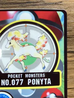 Pokemon Sealdass Sticker Card Ponyta No.77 Bandai Pocket Monsters Japan - Image 4