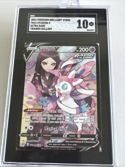 SGC 10 Sylveon V TG14/TG30 Pokemon PSA CGC Brilliant Stars Trainer Gallery Card - Image 1