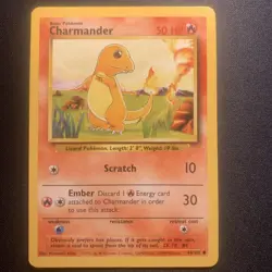Pokemon TCG Charmander Base Set, Unlimited Common Card 46/102 Nm - Image 1