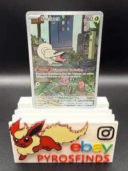 Shelmet 093/086 White Flare Holo Pokemon Card NM Illustration Rare - Image 1