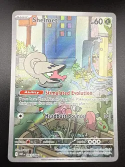 Shelmet 093/086 White Flare Holo Pokemon Card NM Illustration Rare - Image 3