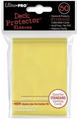50 Ultra Pro YELLOW Deck Protector Standard Card SLEEVES MTG Magic Pokemon - Image 1