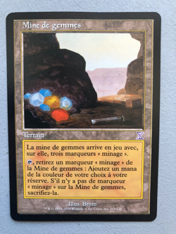 Mtg Carte Magic Timeshifted Gemstone Mine French LP/MP - Image 1
