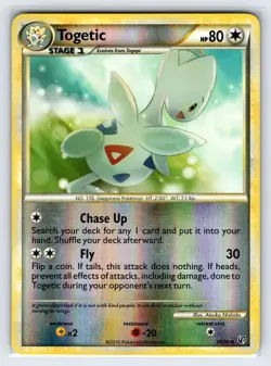 Togetic 39/90 2010 Undaunted Set Pokemon Card Reverse Holo Uncommon - Lp/Vlp - Image 1