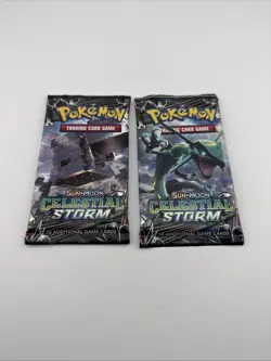 Pokemon Sun & Moon Celestial Storm Booster Pack Factory Sealed [2 Packs] - Image 1