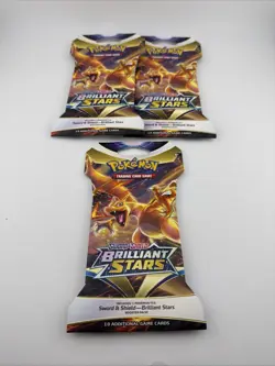 Pokemon TCG: Sword & Shield-Brilliant Stars Sleeved Booster Pack [3 Packs] - Image 3