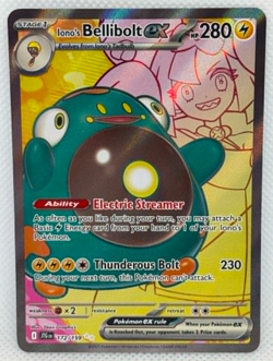 Pokemon Journey Together - Iono's Bellibolt EX 172/159 - Ultra Rare - NM/M Cond - Image 1