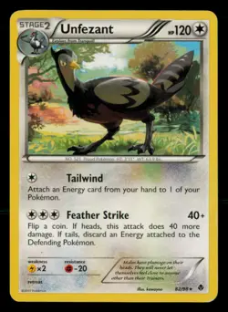 Unfezant 82/98 Rare Emerging Powers Pokemon Lightly Played - Image 1