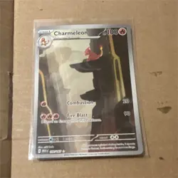 Charmeleon 169/165 Illustration Rare Pokemon 151 SV2a English LP Slight Bend - Image 1
