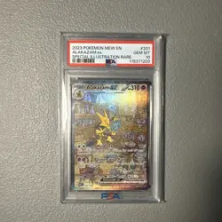 2023 POKEMON SPECIAL ILLUSTRATION RARE #201 ALAKAZAM EX PSA 10 - Image 1