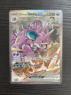Pokemon TCG Team Rockets Nidoking EX 233/182 Sir Destined Rivals - Image 1