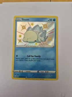 Pokemon TCG Snom Shining Fates SV033/SV122 Holo Shiny Holo Rare - Image 1