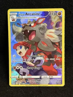 NM Pokemon TCG Hisuian Arcanine TG08/TG30 Lost Origin Full Art Ultra Rare Holo - Image 1