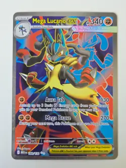 Pokemon Mega Lucario ex - 160/132 Holo - ME01: Mega Evolution - Image 1