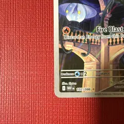 Pokemon TCG Lampent Rare Holo WHT 102/086 EN 2025 Stage 1 HP 80 - Image 2