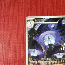 Pokemon TCG Lampent Rare Holo WHT 102/086 EN 2025 Stage 1 HP 80 - Image 5