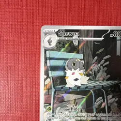 Pokemon TCG Spewpa Illustration Rare Full Art Holo POR 089/088 NM - Image 5