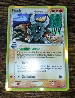Pokemon Pinsir 9/101 Holo Rare EX Dragon Frontiers (Delta Species) NM - Image 2