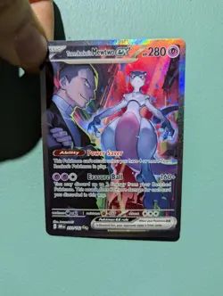 Pokemon TCG Destined Rivals Team Rocket's Mewtwo EX 231/182 - Pack Fresh - Image 1