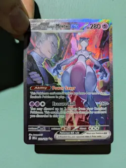 Pokemon TCG Destined Rivals Team Rocket's Mewtwo EX 231/182 - Pack Fresh - Image 2
