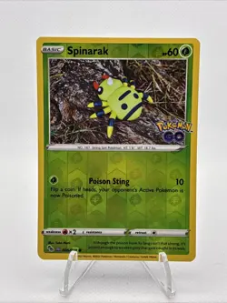 Spinarak (Peelable Ditto) Common Pokemon GO 006/078 NM - Image 1