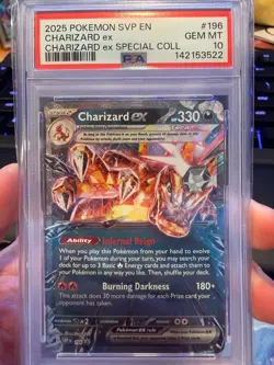 2025 Pokemon SVP Charizard EX Special Collection Black Star Promo #196 - PSA 10 - Image 1