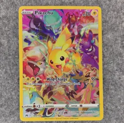 Pokemon TCG Pikachu 160/159 Crown Zenith Secret Rare Full Art Holo HP70 2023 - Image 1
