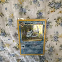 Vaporeon 12/64 Jungle Holo Rare Wizards Pokemon TCG English 80 HP Stage 1 1st Ed - Image 3