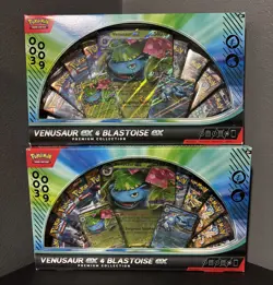 New Pokemon TCG Venusaur ex and Blastoise ex Premium Collection Box (SEALED) X2 - Image 1