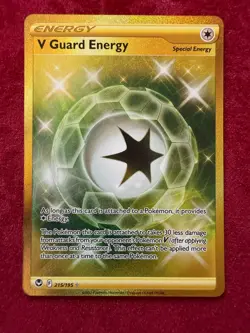 Pokemon TCG V Guard Energy Full Art 215/195, Silver Tempest (NM) - Image 1