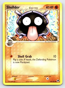 Shellder 63/101 Common Dragon Frontiers Pokemon Lightly Played - Image 1