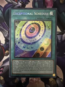 Yugioh Exceptional Schedule BLZD-EN054 Secret Rare 1st Edition Near Mint - Image 1