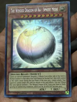 Yu-Gi-Oh The Winged Dragon of Ra Sphere Mode Ghost Rare 1st Ed GFP2-EN180 NM - Image 1