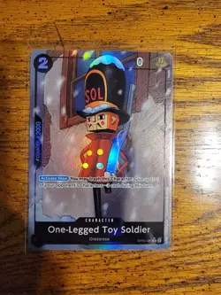 One Piece TCG One-Legged Toy Soldier OP05-081 PRB01 Full Art - Image 1