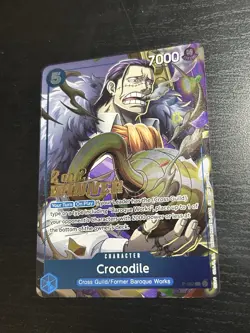 One Piece 2-on-2 Battle 2025 Crocodile Winner Card P-082 NM ENG - Image 1