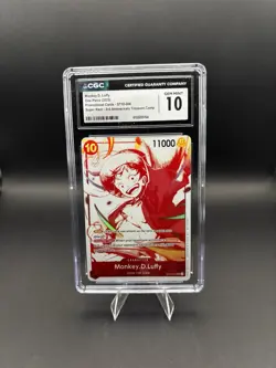 Monkey D. Luffy ST10-006 3rd Anniversary Promo Holo SR CGC 10 - Image 1